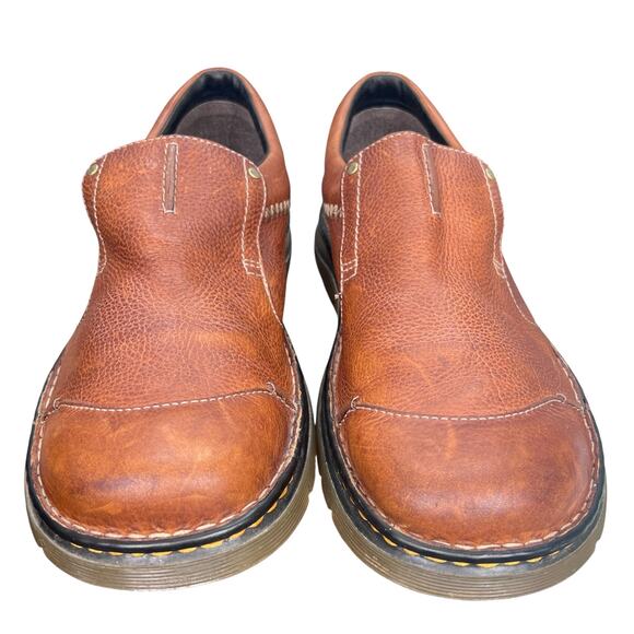 Vintage Dr. Martens Brown Leather Slip On Loafers Size 13 main image 7